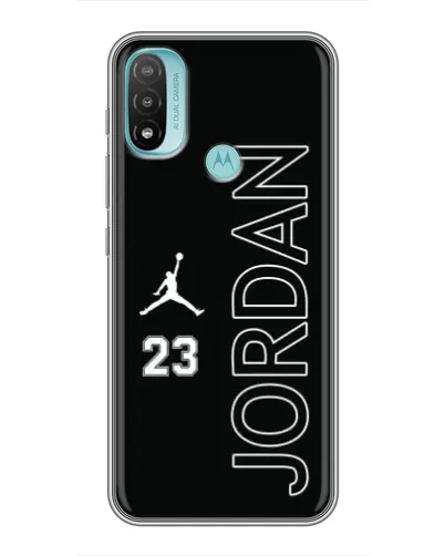 Чехол для Motorola MOTO E40 с картинкой «Jordan Vertical»