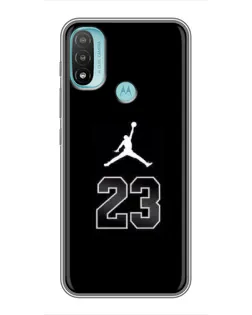 Чехол для Motorola MOTO E40 с картинкой «Jordan Flight 23»