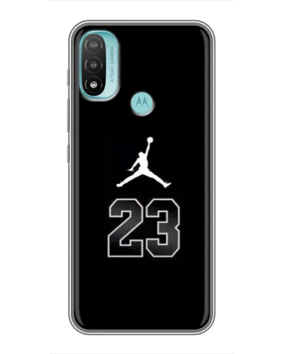 Чехол для Motorola MOTO E40 с картинкой «Jordan Flight 23»
