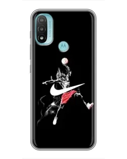 Чехол для Motorola MOTO E40 с картинкой «Jordan Jumpman»