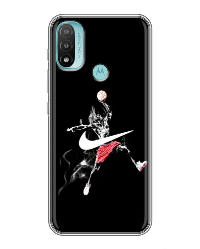 Чехол для Motorola MOTO E40 с картинкой «Jordan Jumpman»