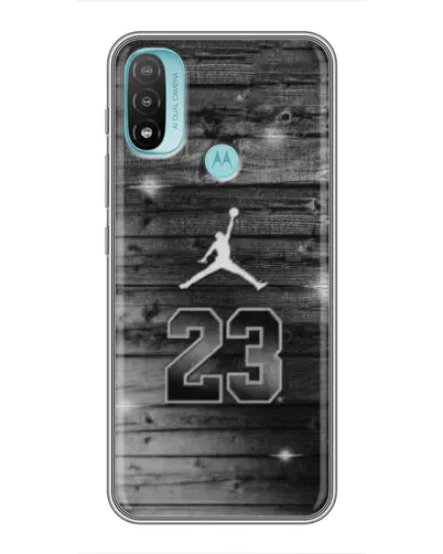 Чехол для Motorola MOTO E40 с картинкой «Jordan Carbon 23»