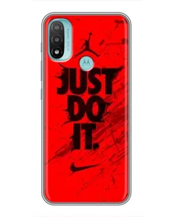 Чехол для Motorola MOTO E40 с картинкой «Nike Just Do It»