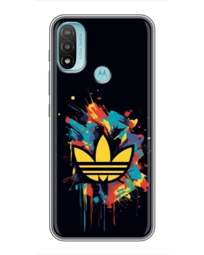Чехол для Motorola MOTO E40 с картинкой «Adidas Splash»