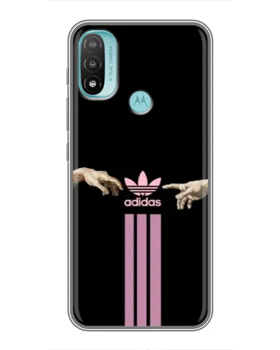 Чехол для Motorola MOTO E40 с картинкой «Adidas Hands»