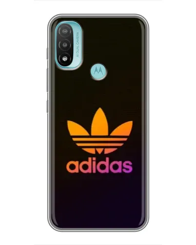 Чехол для Motorola MOTO E40 с картинкой «Градиент Adidas»