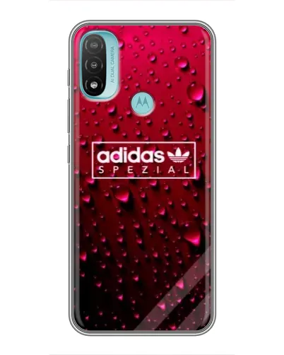 Чехол для Motorola MOTO E40 с картинкой «Adidas Gold Marble»