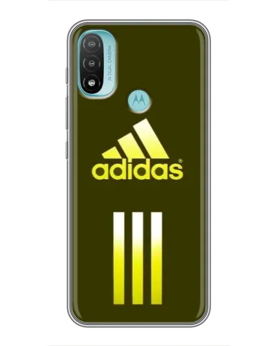 Чехол для Motorola MOTO E40 с картинкой «Оливковый градиент Adidas»