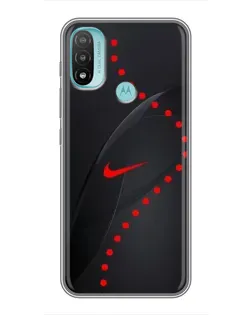 Чехол для Motorola MOTO E40 с картинкой «Абстрактный дизайн Nike»