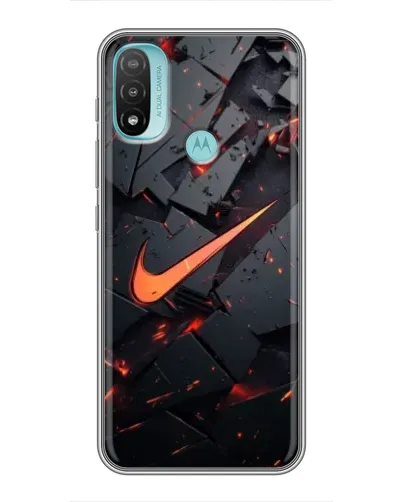 Чехол для Motorola MOTO E40 с картинкой «Nike — эффект разломов» Чехол для Motorola MOTO E40 с картинкой «Nike — эффект разломов»