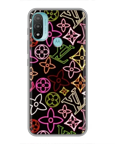 Чехол для Motorola MOTO E40 с картинкой «Неоновый микс Nike» Чехол для Motorola MOTO E40 с картинкой «Неоновый микс Nike»