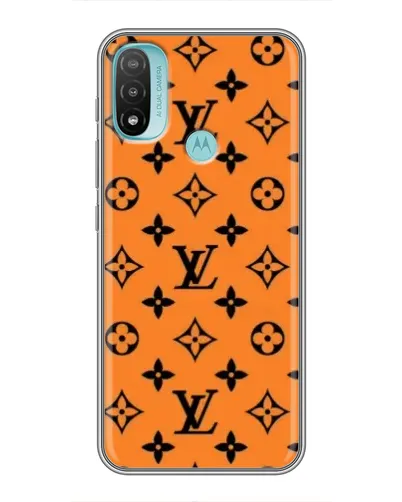 Чехол для Motorola MOTO E40 с картинкой «Оранжевый стиль LV» Чехол для Motorola MOTO E40 с картинкой «Оранжевый стиль LV»