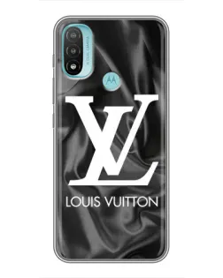 Чехол для Motorola MOTO E40 с картинкой «Шелковый Louis Vuitton»