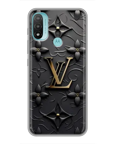 Чехол для Motorola MOTO E40 с картинкой «Кожаная текстура LV» Чехол для Motorola MOTO E40 с картинкой «Кожаная текстура LV»
