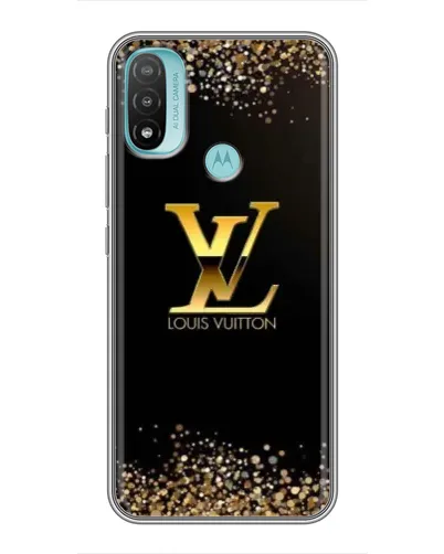 Чехол для Motorola MOTO E40 с картинкой «LV — золотые искры» Чехол для Motorola MOTO E40 с картинкой «LV — золотые искры»