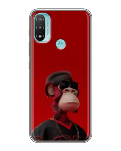 Чехол для Motorola MOTO E40 с картинкой «Bored Ape в красном» Чехол для Motorola MOTO E40 с картинкой «Bored Ape в красном»