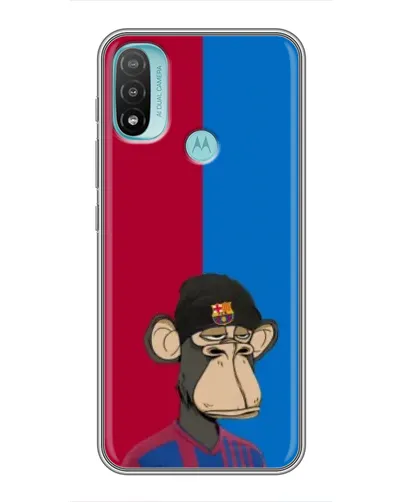 Чехол для Motorola MOTO E40 с картинкой «Bored Ape — фанат Барсы» Чехол для Motorola MOTO E40 с картинкой «Bored Ape — фанат Барсы»