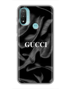 Чохол для Motorola MOTO E40 з картинкою «Gucci — шовкові хвилі»