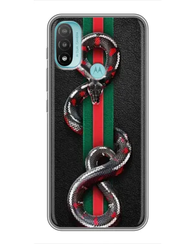 Чехол для Motorola MOTO E40 с картинкой «Gucci — змея на полосе» Чехол для Motorola MOTO E40 с картинкой «Gucci — змея на полосе»