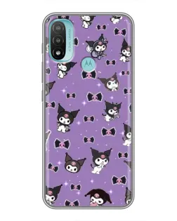 Чохол для Motorola MOTO E40 з картинкою «Kuromi — патерн»