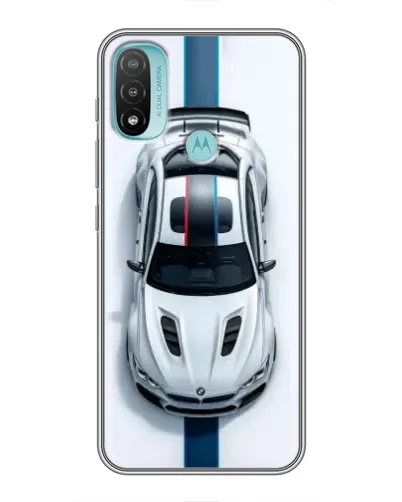 Чехол для Motorola MOTO E40 с картинкой «Вид сверху — BMW M»