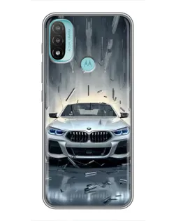 Чохол для Motorola MOTO E40 з картинкою «BMW у світлі фар» Чохол для Motorola MOTO E40 з картинкою «BMW у світлі фар»