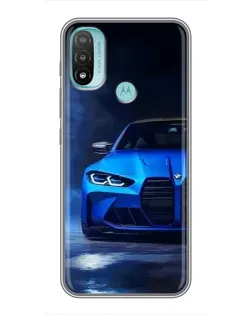 Чохол для Motorola MOTO E40 з картинкою «Блакитна BMW M4» Чохол для Motorola MOTO E40 з картинкою «Блакитна BMW M4»