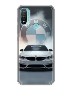 Чохол для Motorola MOTO E40 з картинкою «BMW в білому диму» Чохол для Motorola MOTO E40 з картинкою «BMW в білому диму»