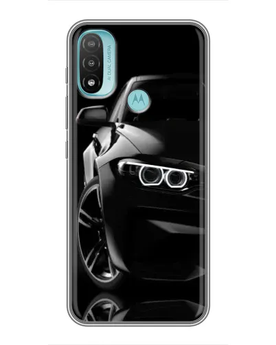 Чехол для Motorola MOTO E40 с картинкой «Черная BMW — профиль» Чехол для Motorola MOTO E40 с картинкой «Черная BMW — профиль»