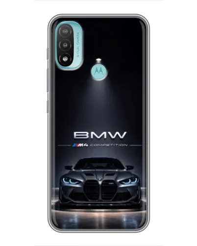 Чехол для Motorola MOTO E40 с картинкой «BMW сквозь ночной город» Чехол для Motorola MOTO E40 с картинкой «BMW сквозь ночной город»