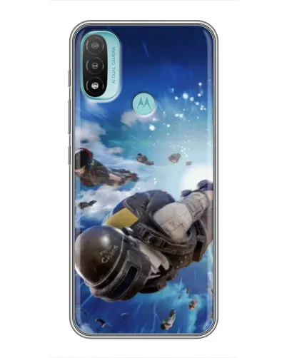 Чехол для Motorola MOTO E40 с картинкой «Десант PUBG — прыжок» Чехол для Motorola MOTO E40 с картинкой «Десант PUBG — прыжок»