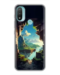 Чохол для Motorola MOTO E40 з картинкою «Вид з печери»