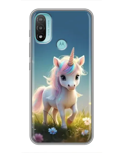 Чехол для Motorola MOTO E40 с картинкой «Единорог на поляне» Чехол для Motorola MOTO E40 с картинкой «Единорог на поляне»