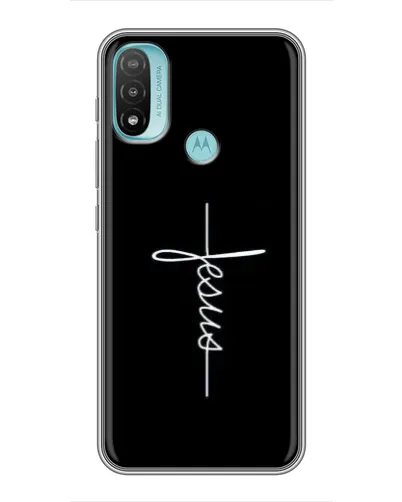 Чехол для Motorola MOTO E40 с картинкой «Тонкая линия веры»