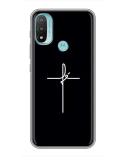 Чехол для Motorola MOTO E40 с картинкой «Тонкий крест» Чехол для Motorola MOTO E40 с картинкой «Тонкий крест»