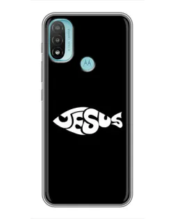 Чехол для Motorola MOTO E40 с картинкой «Рыба Jesus» Чехол для Motorola MOTO E40 с картинкой «Рыба Jesus»