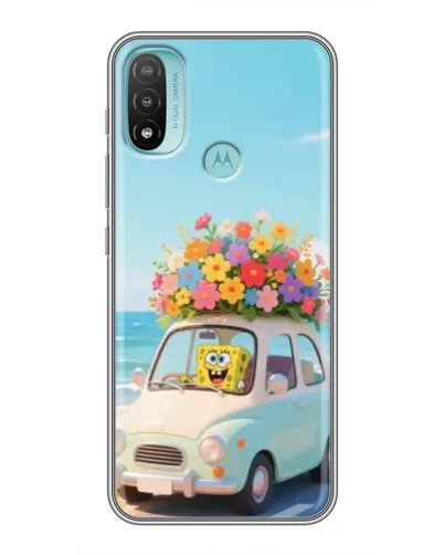 Чехол для Motorola MOTO E40 с картинкой «Автомобильное путешествие»