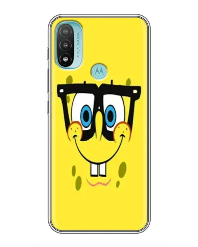 Чехол для Motorola MOTO E40 с картинкой «Минималистичный Спанч Боб» Чехол для Motorola MOTO E40 с картинкой «Минималистичный Спанч Боб»