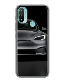 Чохол для Motorola MOTO E40 з картинкою «Tesla Model S Look»