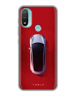 Чохол для Motorola MOTO E40 з картинкою «Tesla Top View»