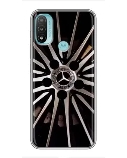 Чехол для Motorola MOTO E40 с картинкой «Диск Mercedes»
