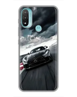 Чехол для Motorola MOTO E40 с картинкой «Гоночный Mercedes AMG»