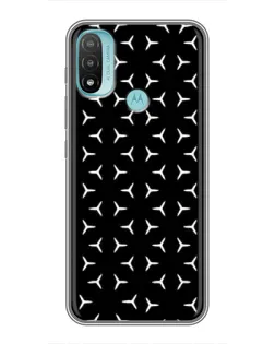 Чехол для Motorola MOTO E40 с картинкой «Mercedes паттерн звезд»
