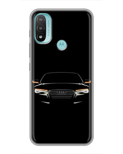 Чехол для Motorola MOTO E40 с картинкой «Audi — ночной контур»