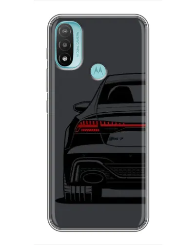 Чехол для Motorola MOTO E40 с картинкой «Задняя часть Audi — арт»
