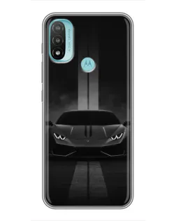 Чохол для Motorola MOTO E40 з картинкою «Lamborghini симетрія доріг»