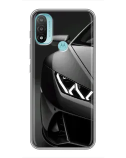 Чохол для Motorola MOTO E40 з картинкою «Lamborghini фари деталізація»