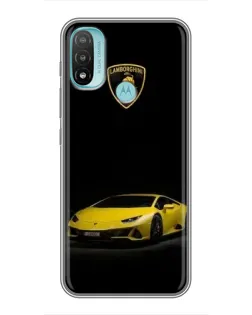 Чохол для Motorola MOTO E40 з картинкою «Lamborghini жовтий акцент»