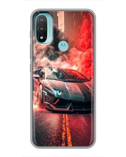 Чехол для Motorola MOTO E40 с картинкой «Lamborghini красный дым» Чехол для Motorola MOTO E40 с картинкой «Lamborghini красный дым»