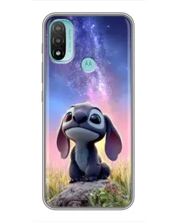 Чехол для Motorola MOTO E40 с картинкой «Стич на рассвете» Чехол для Motorola MOTO E40 с картинкой «Стич на рассвете»